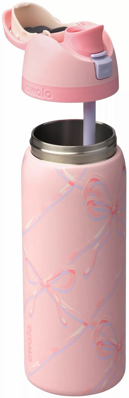 [INCOMING ETA 30 DAYS] Owala 32 oz. FreeSip Stainless Steel Water Bottle in Sugar Plum Fairy