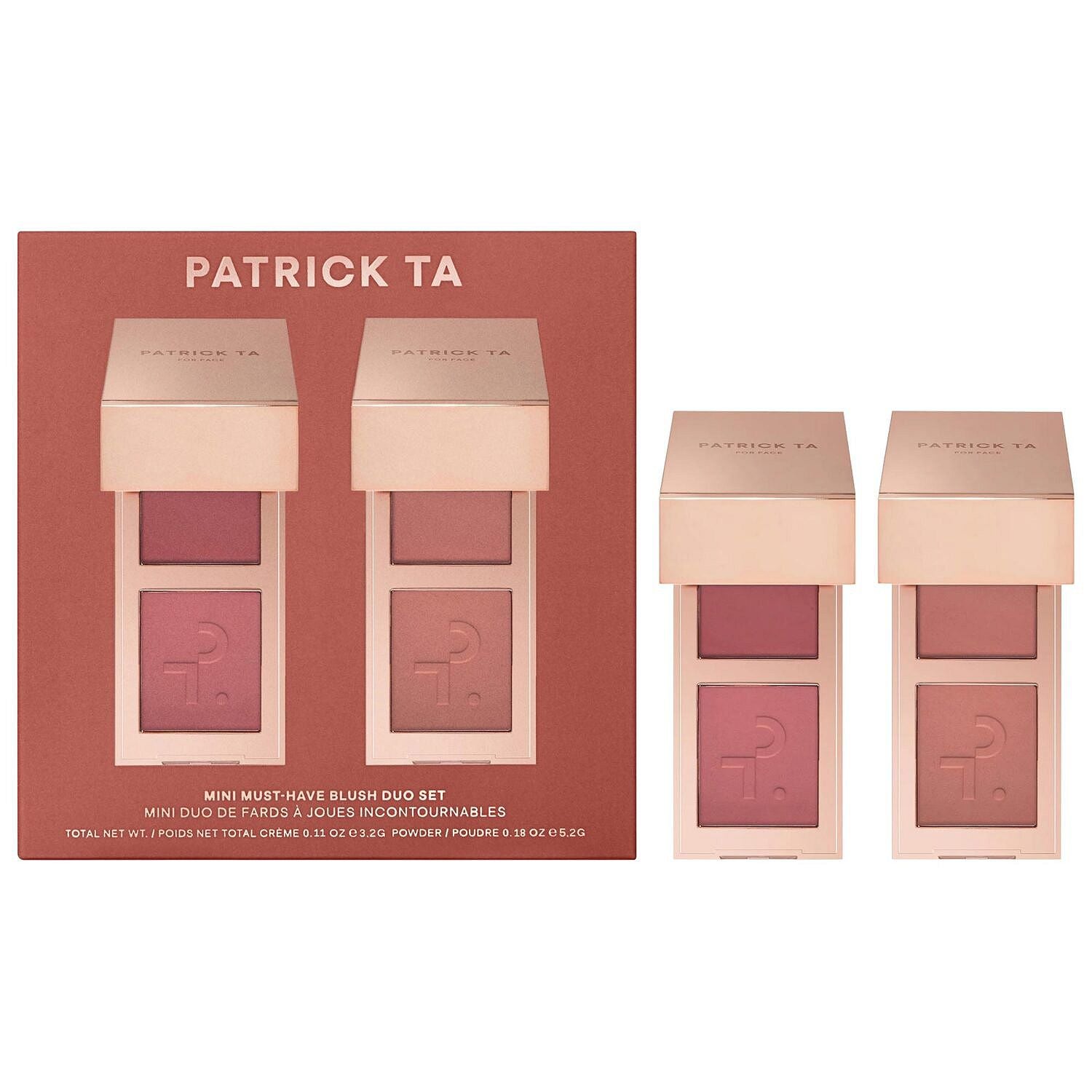 [INCOMING ETA 30 DAYS] PATRICK TA Mini Must-Have Major Headlines Double-Take Creme & Powder Blush Duo Set