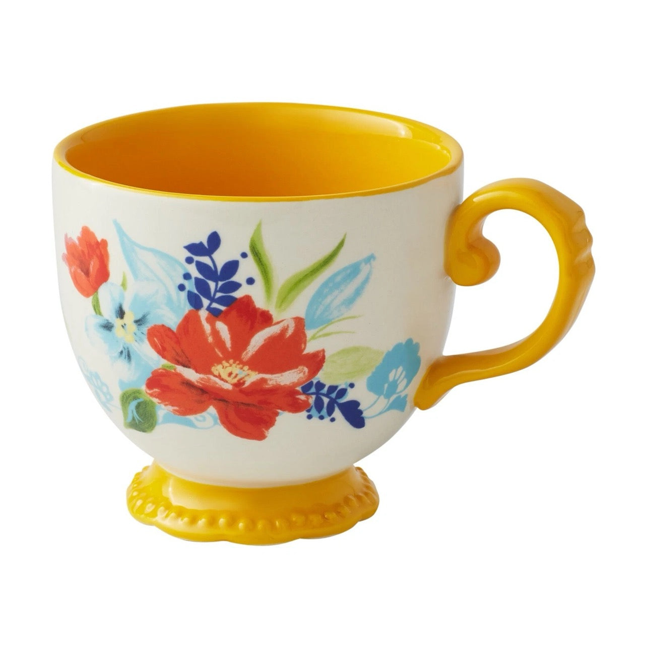 [READY STOCK MY][DEFECT] PW WOMAN FLORAL MEDLEY WITH MUG AND PLATE SET (PWF096881814085)