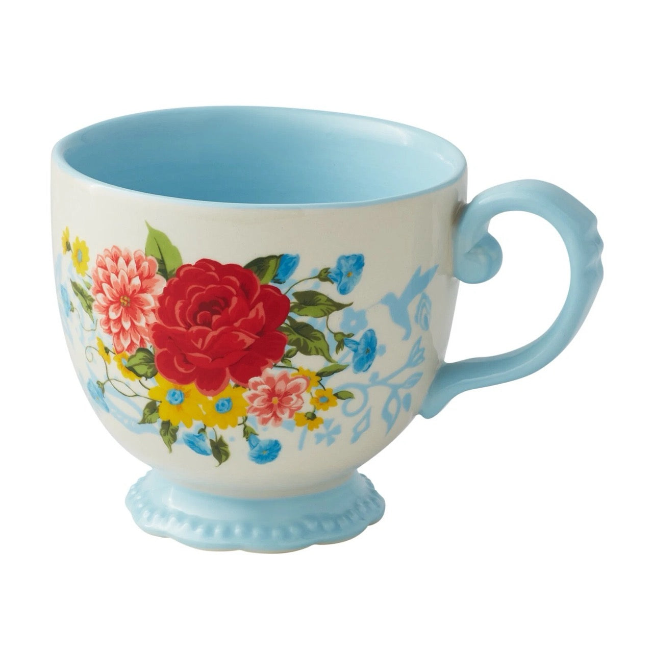 [READY STOCK MY][DEFECT] PW WOMAN FLORAL MEDLEY WITH MUG AND PLATE SET (PWF096881814085)