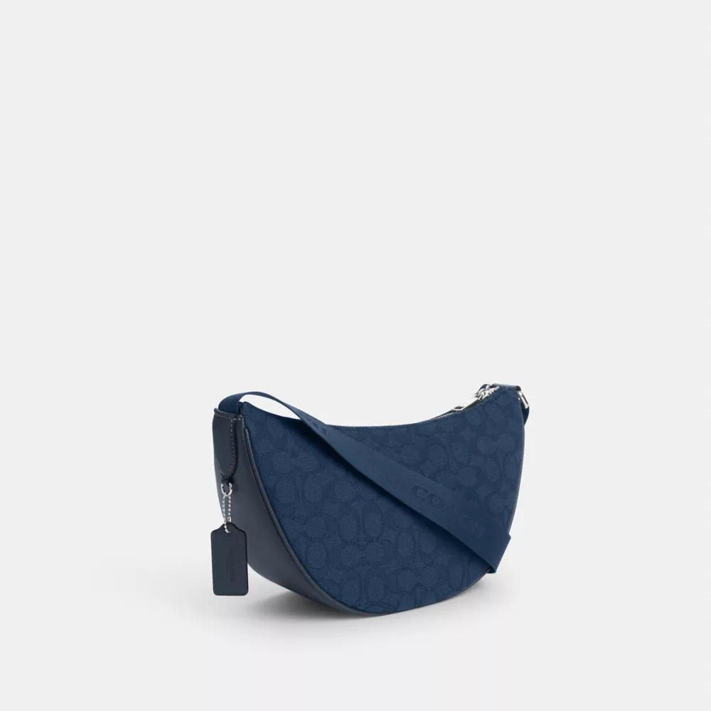 COACH Pace Shoulder Bag In Signature Jacquard In Dark Denim (CT822)