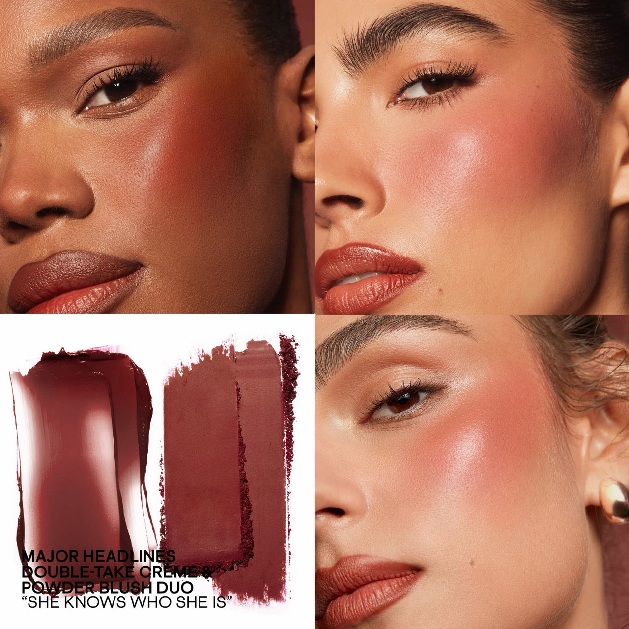 [INCOMING ETA 30 DAYS] Patrick Ta Mini Major Headlines Double-Take CrÈMe & Powder Blush Duo In She Knows Who She Is (Rich Mocha)