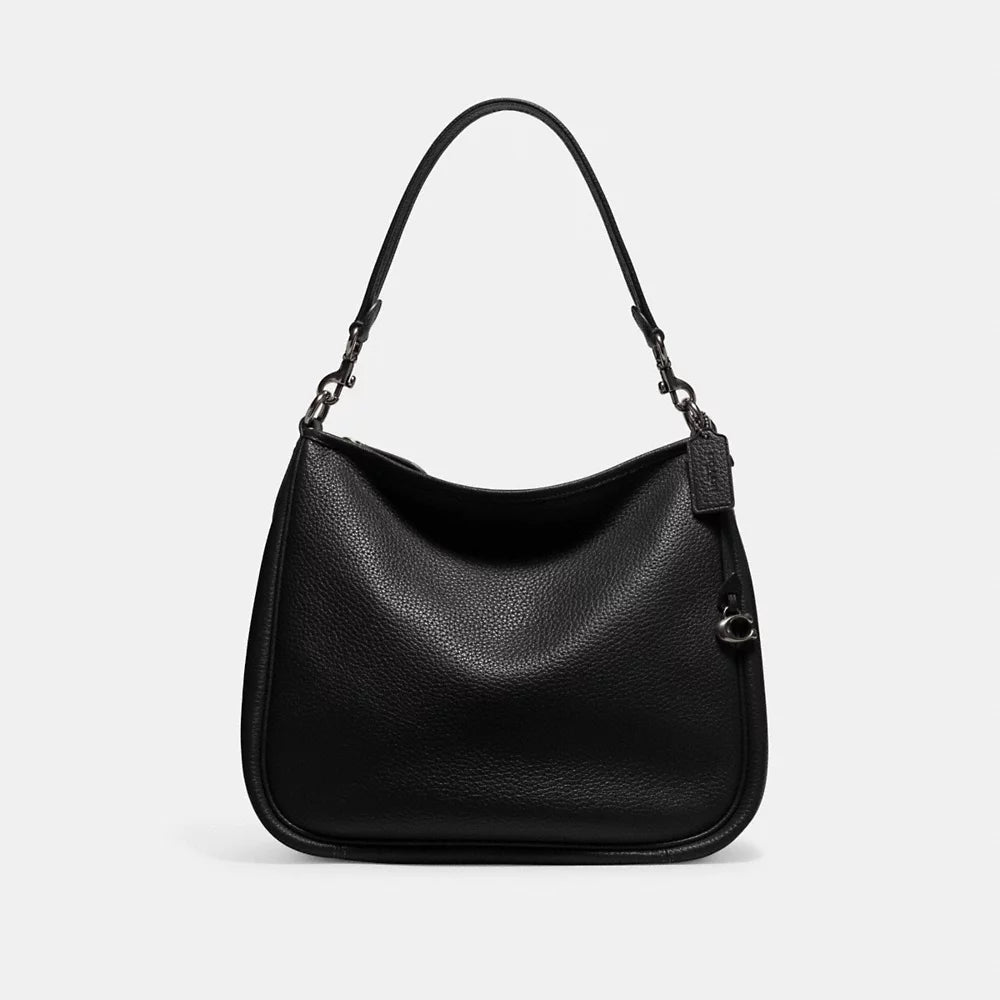C0ACH Cary Shoulder Bag in Pewter/Black (CC435)