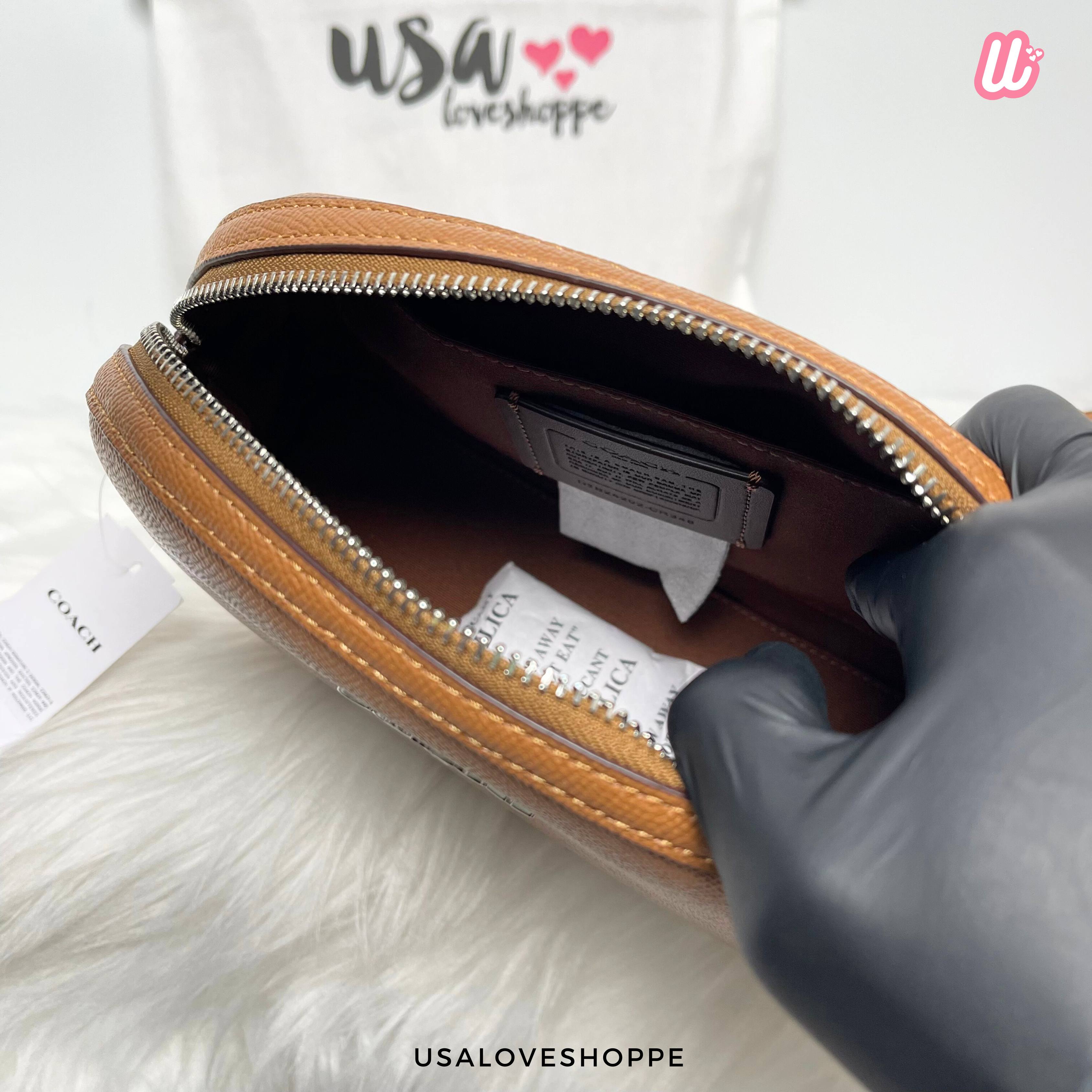 [READY STOCK MY][DEFECT] COACH Madi Crossbody in Light Saddle (CR348)