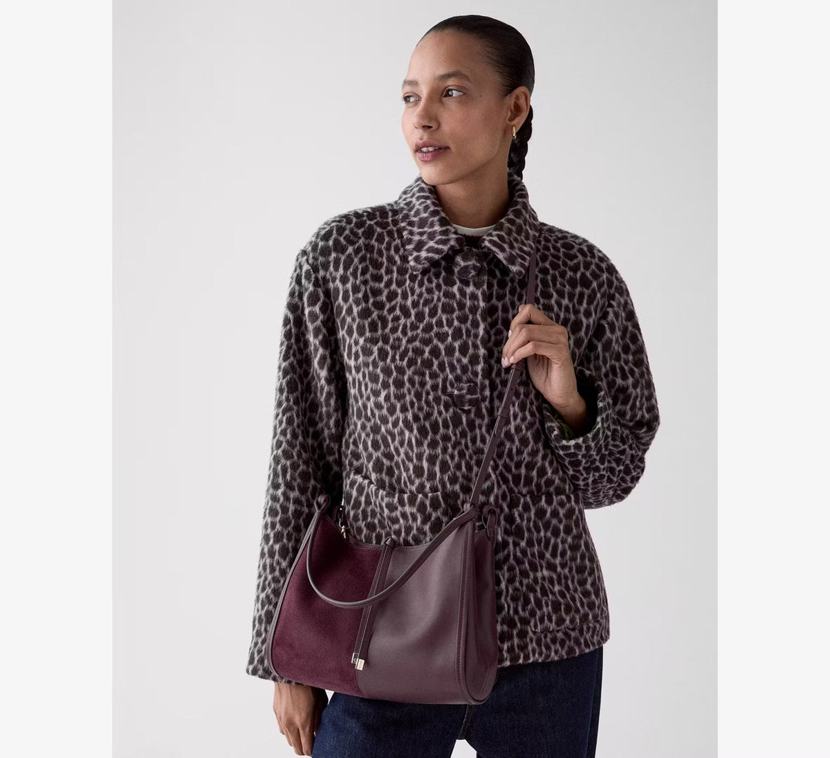 [INCOMING ETA 30 DAYS] Kate Spade Reese Suede Shoulder Bag in Deep Cherry (KP219)