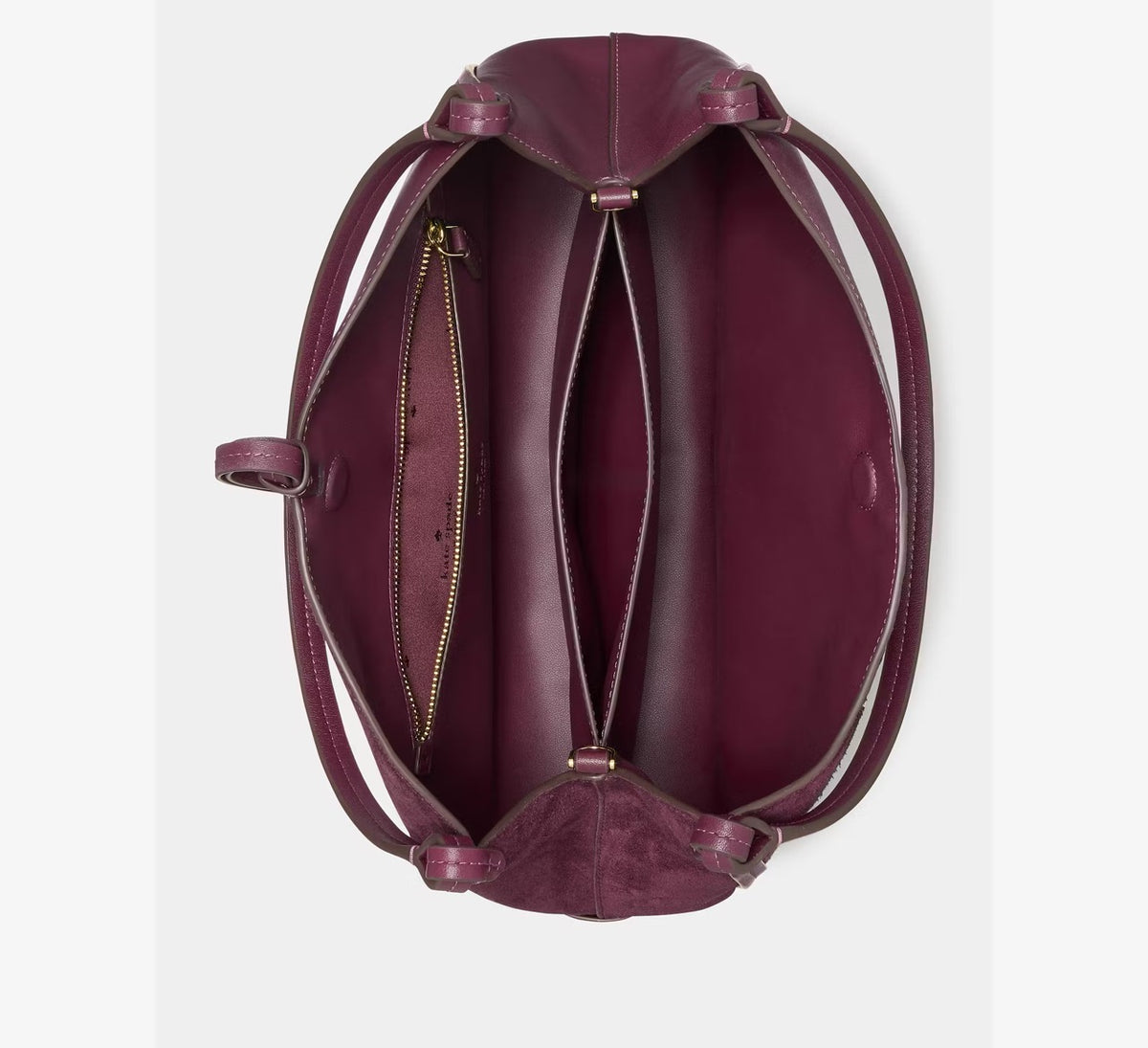 [INCOMING ETA 30 DAYS] Kate Spade Reese Suede Shoulder Bag in Deep Cherry (KP219)