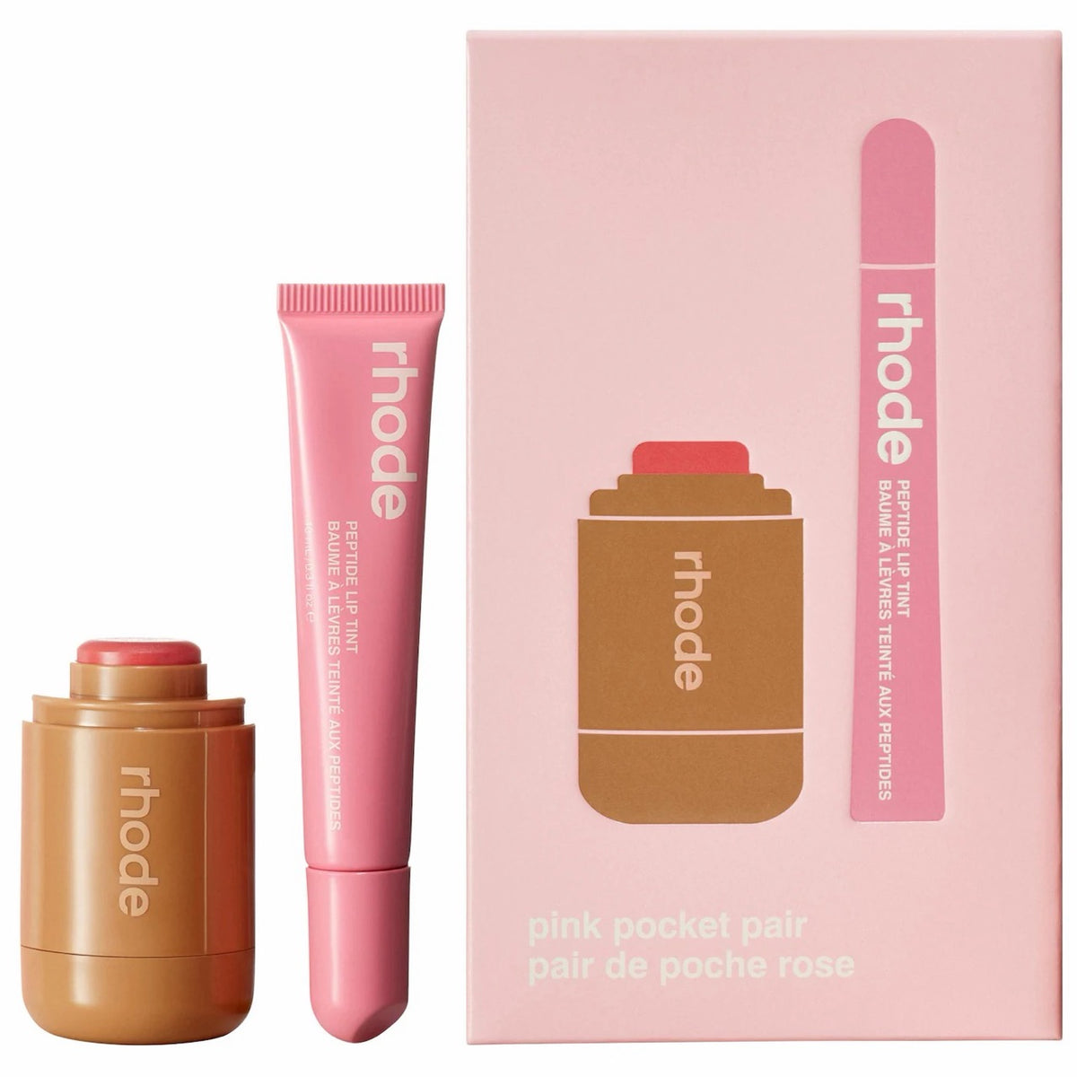 [WEB EXCLUSIVE][ULSBC][INCOMING ETA 30 DAYS] Rhode Pocket Pair Limited Edition Lip + Cheek Set a pink pair
