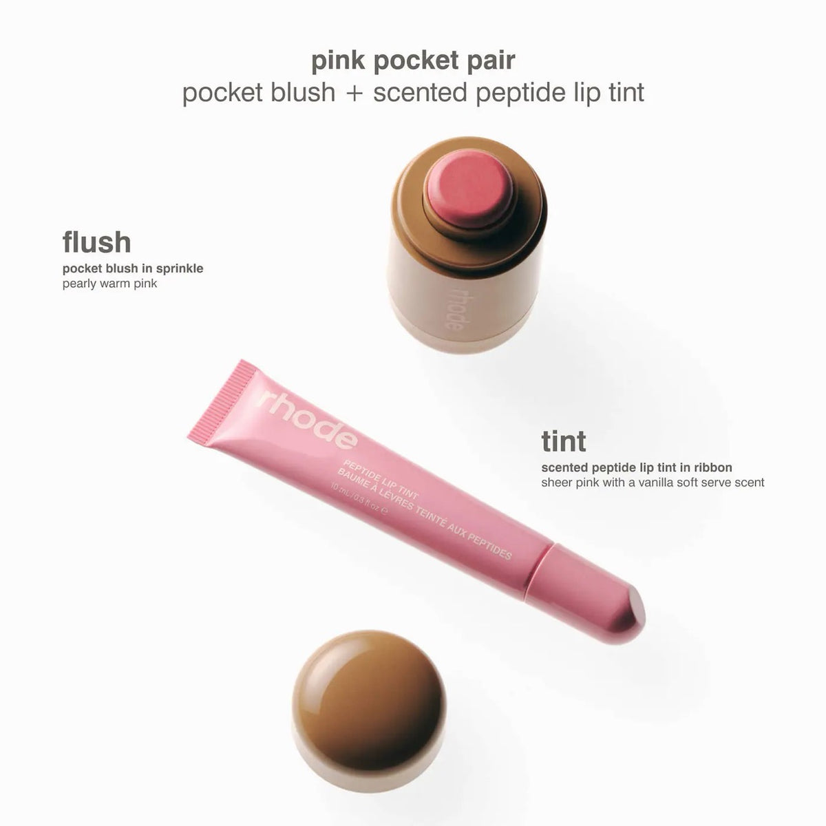 [WEB EXCLUSIVE][ULSBC][INCOMING ETA 30 DAYS] Rhode Pocket Pair Limited Edition Lip + Cheek Set a pink pair