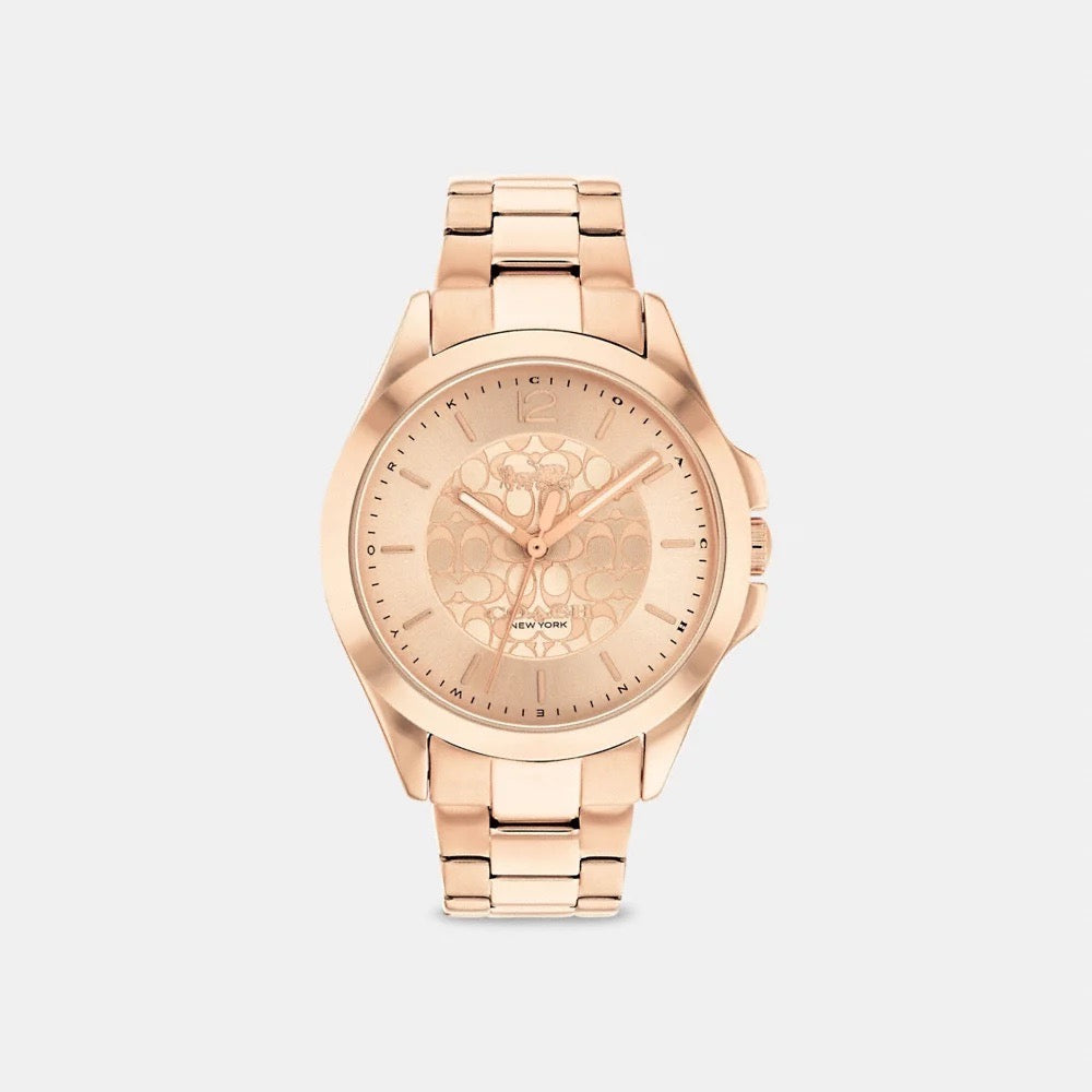 [READY STOCK MY] COACH Libby Watch, 37 Mm in Rosegold (C3628 B7M  WMN)