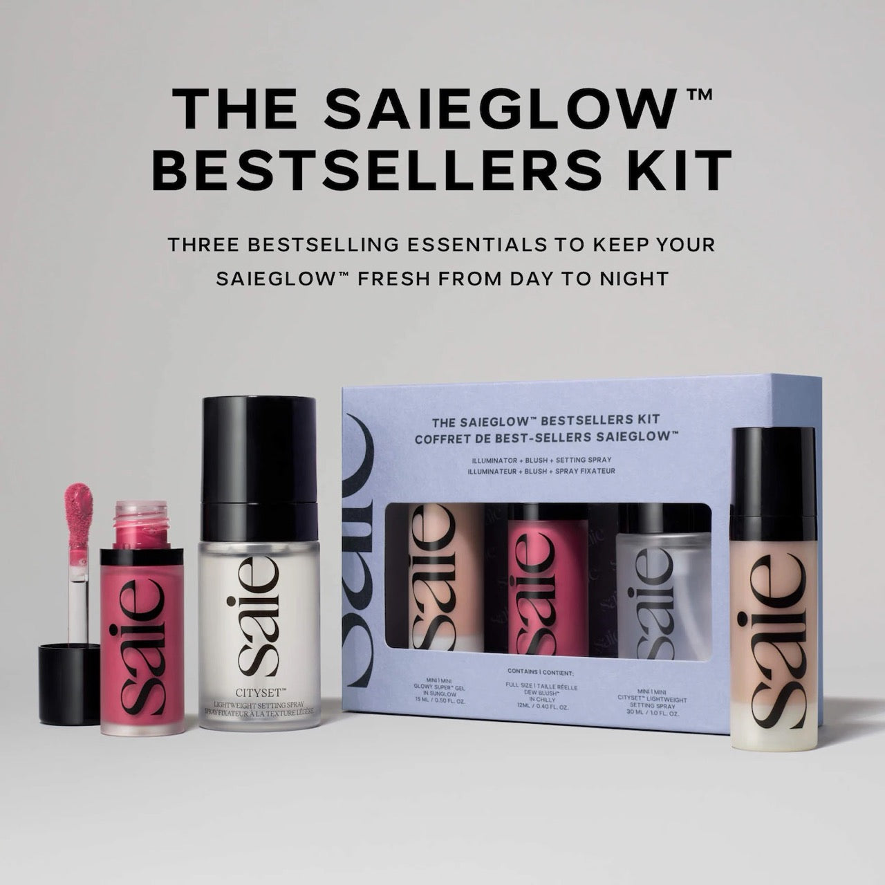 [INCOMING ETA 30 DAYS] Saie The Saieglow™ Bestsellers Kit