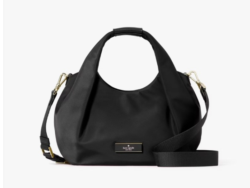 [INCOMING ETA 30 DAYS] Kate Spade Carter Nylon Small Pleated Crossbody in Black (KL965)