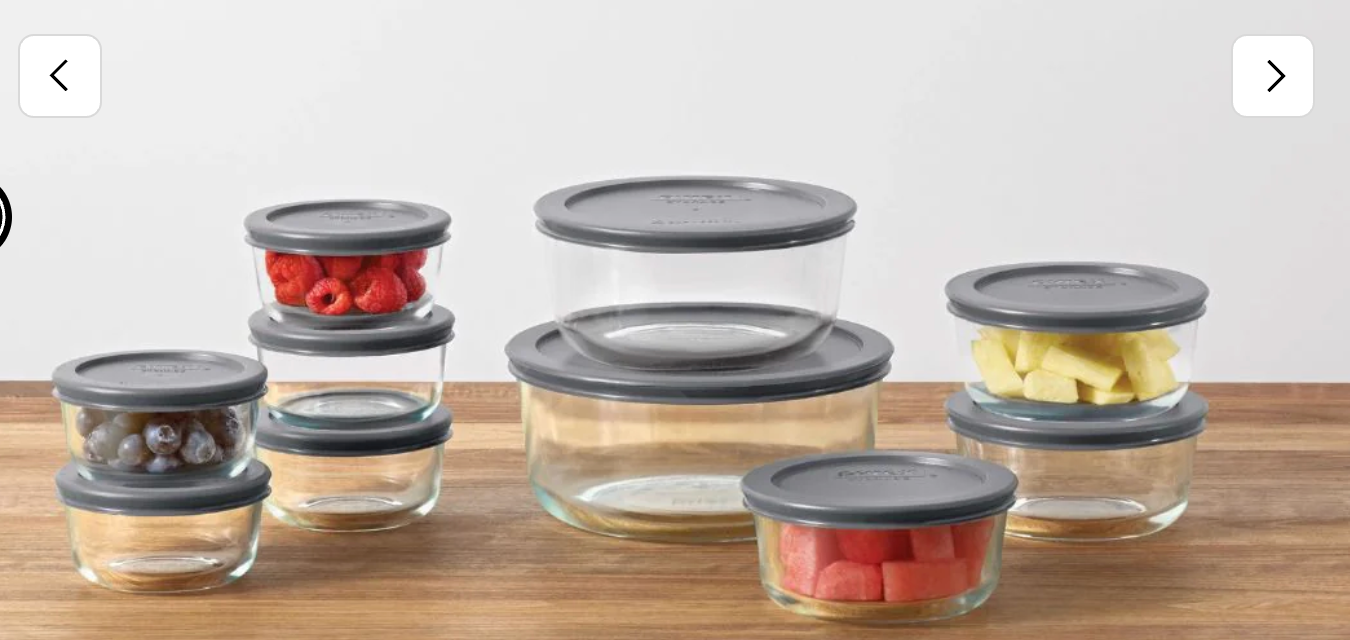 ULS SEA  [ READY STOCK] CLEARANCE Pyrex Simply Store® 20-piece Set with Gray Lids