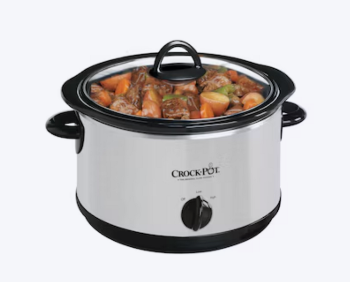 ULS SEA [READY STOCK] CLEARANCE Crock-Pot 4-Quart Round Slow Cooker – Stainless Steel