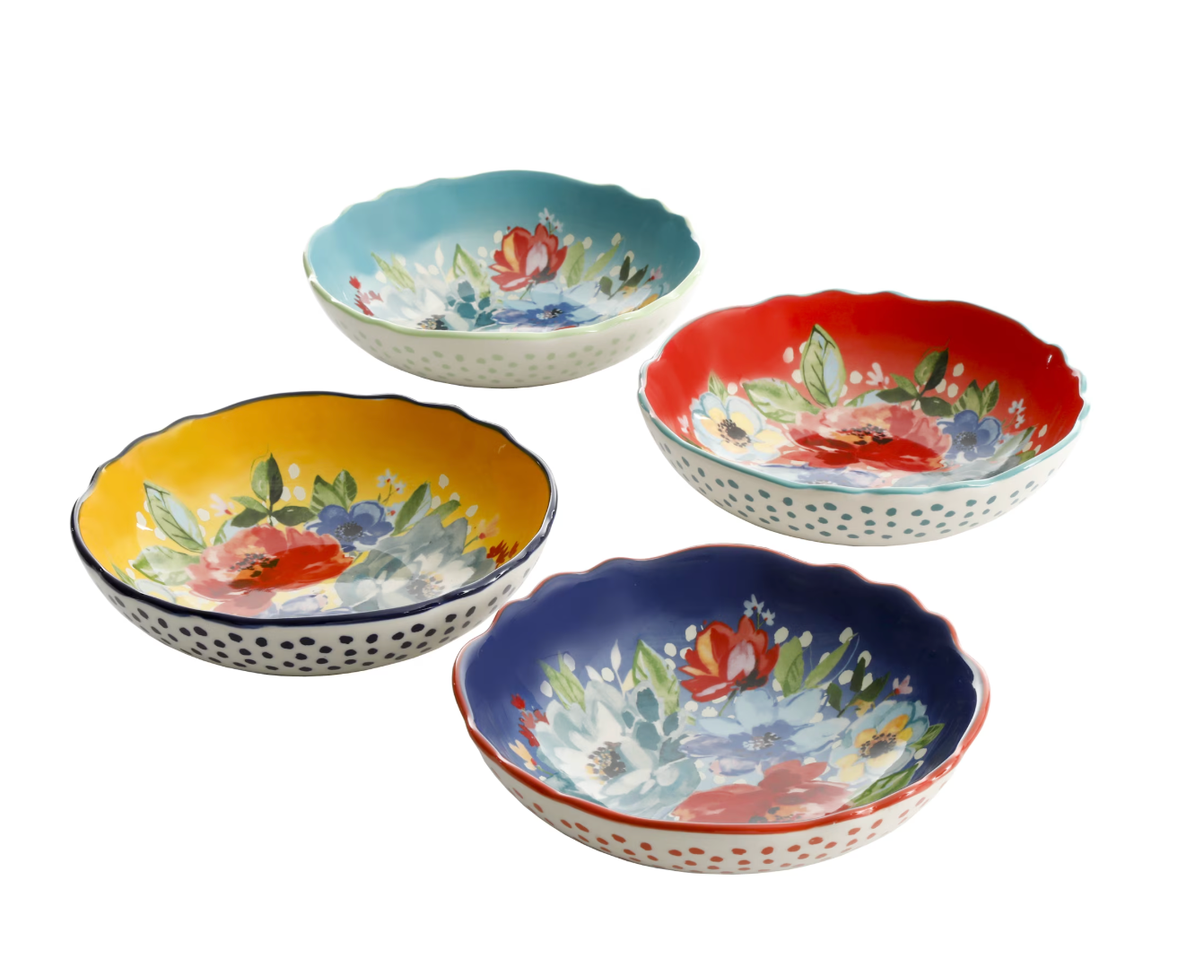 The Pioneer Woman Melody 4-Piece Pasta Bowl Set