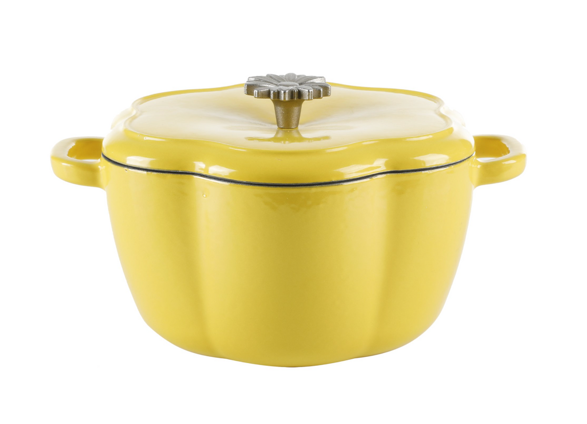 The Pioneer Woman Timeless Beauty 3-Quart Enamel-on-Cast-Iron Dutch Oven – Yellow