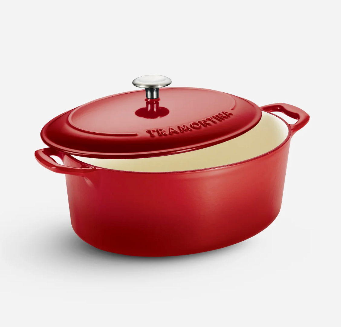 Tramontina Bestow 6.6L Enameled Cast-Iron Oval Dutch Oven – Gradated Red