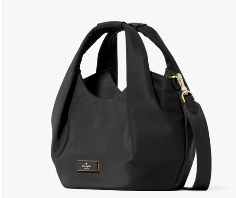 [INCOMING ETA 30 DAYS] Kate Spade Carter Nylon Small Pleated Crossbody in Black (KL965)