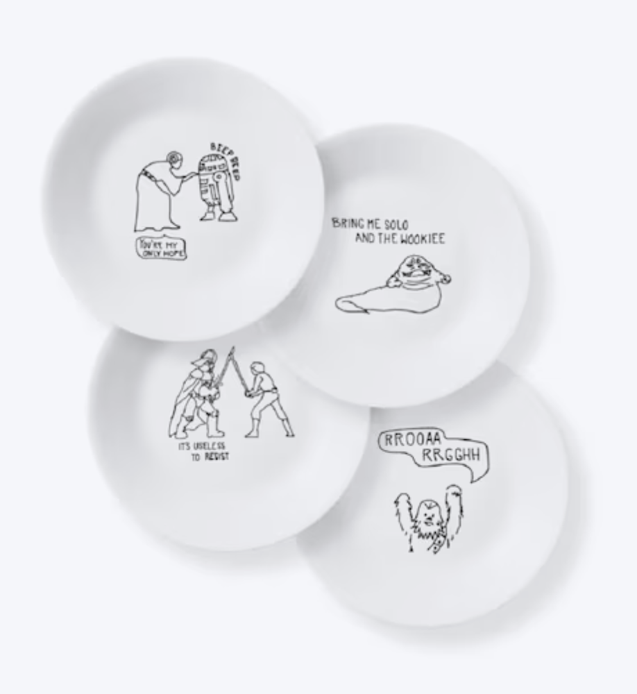 ULS SEA [READY STOCK] CORELLE SALAD PLATE 6.75 INCH 4 PIECES