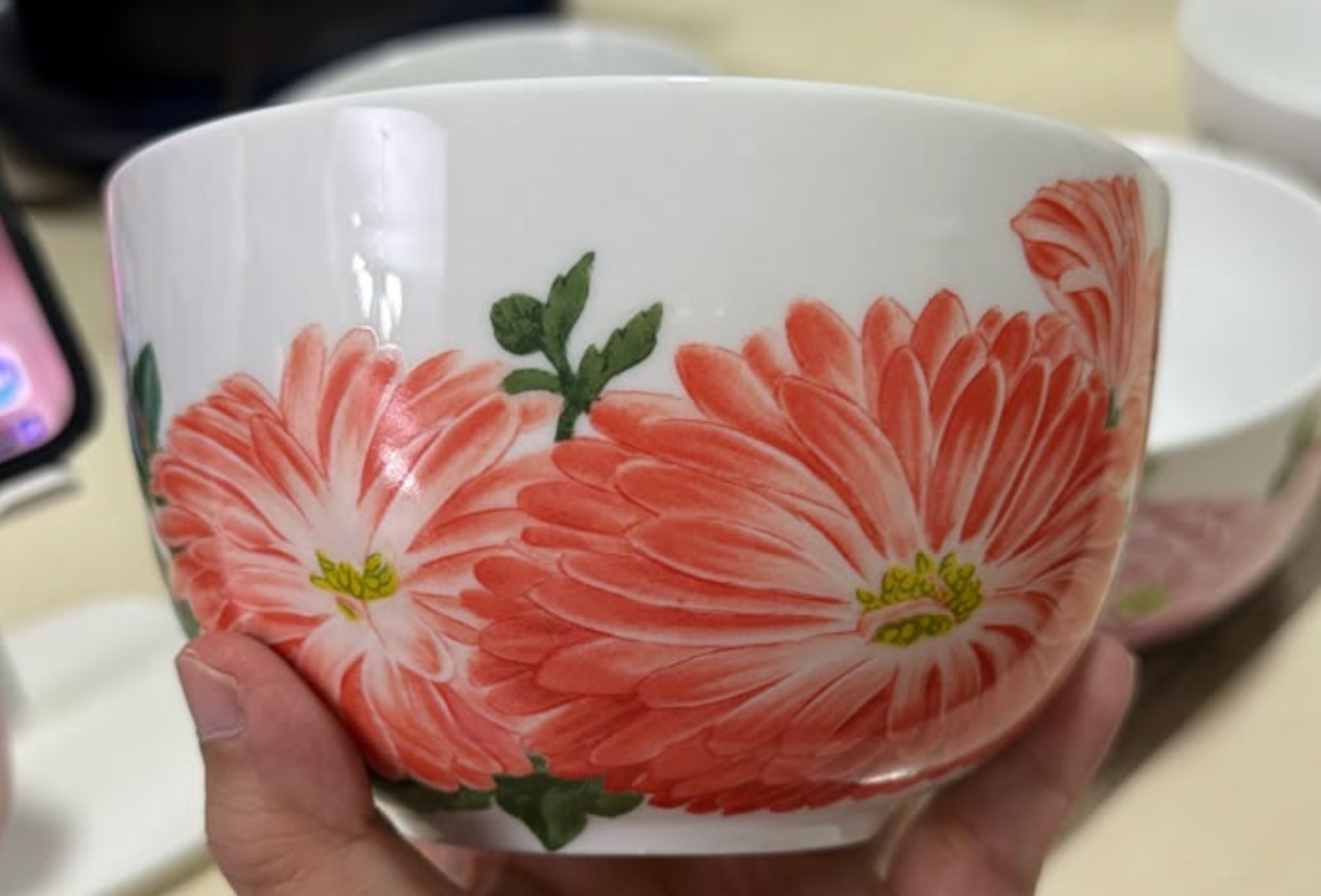 ULS SEA [READY STOCK] Martha Stewart Floral Porcelain Bowl Set – 4 Pieces