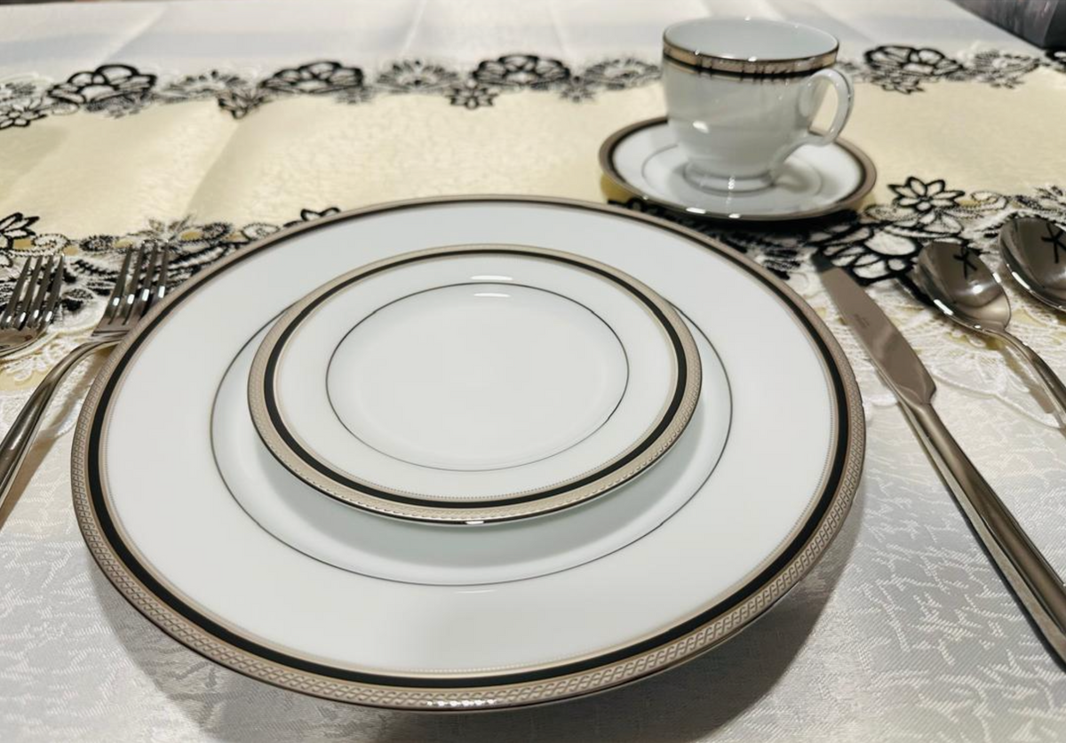 Noritake Austin Platinum 50-Piece Dinnerware Set – Service for 8