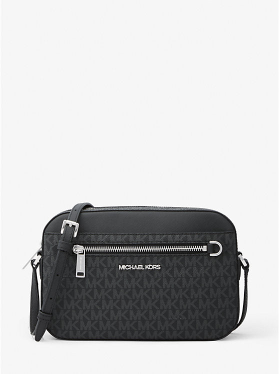 [READY STOCK MY] Michael Kors Jet Set Item Large EW Zip Chain Crossbody in Signature Black (35S1STTC9B)