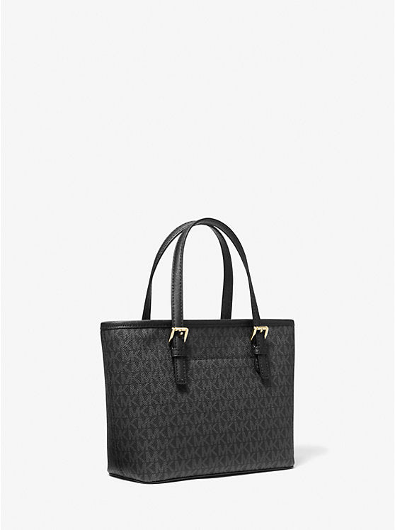 [INCOMING ETA 30 DAYS] Michael Kors Jet Set Travel Extra-Small Carryall Tote in Signature Black (35T9GTVT0B)