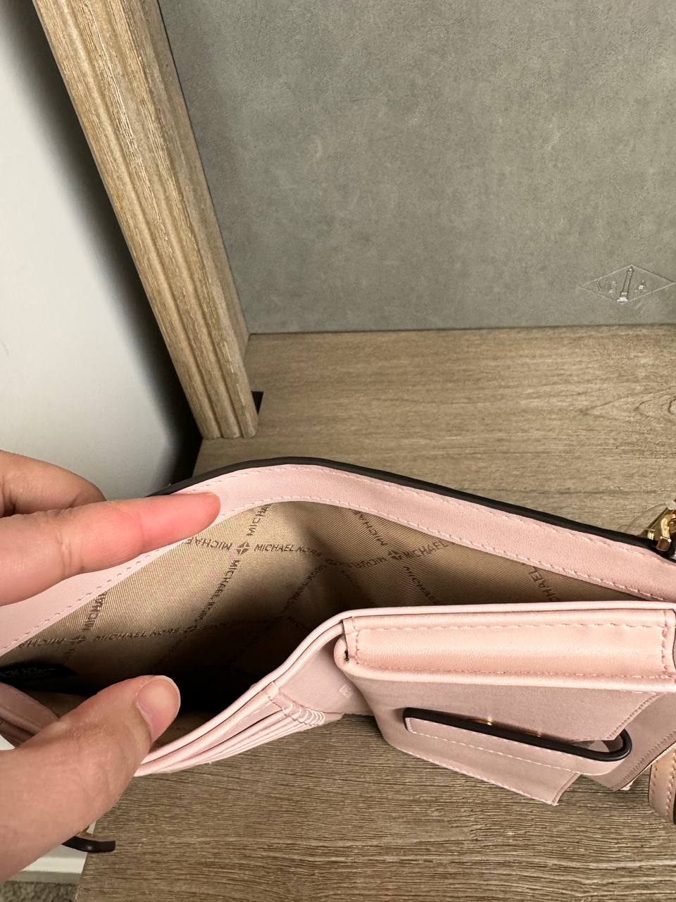 [INCOMING ETA 30 DAYS] Michael Kors Jet Set Large Double Zip Wristlet in Signature Powder Blush Multi (35F8GTVW0B)