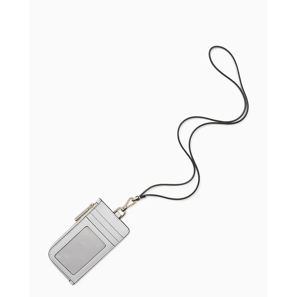 [READY STOCK MY] Kate Spade Staci Card Case Lanyard in Stone Path (WLR00139)