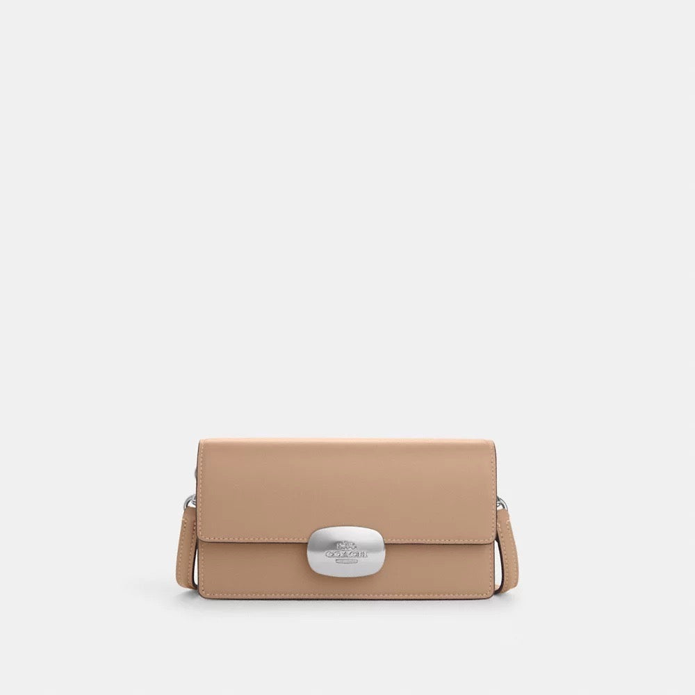 [INCOMING ETA END MARCH 2024] Coach Eliza Small Flap Crossbody in Taupe (CP045)