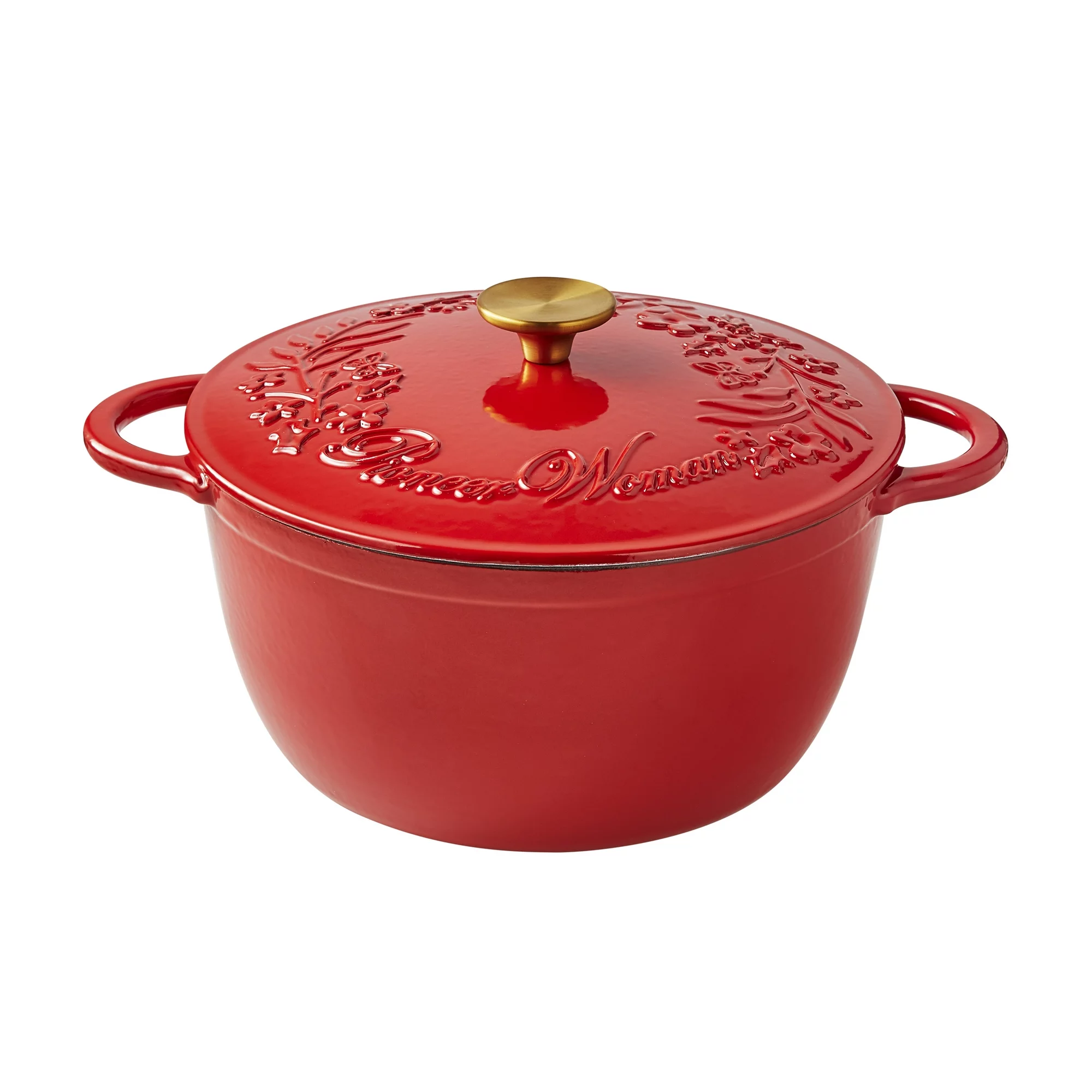 The Pioneer Women 6qt Holiday Dutch Oven Red