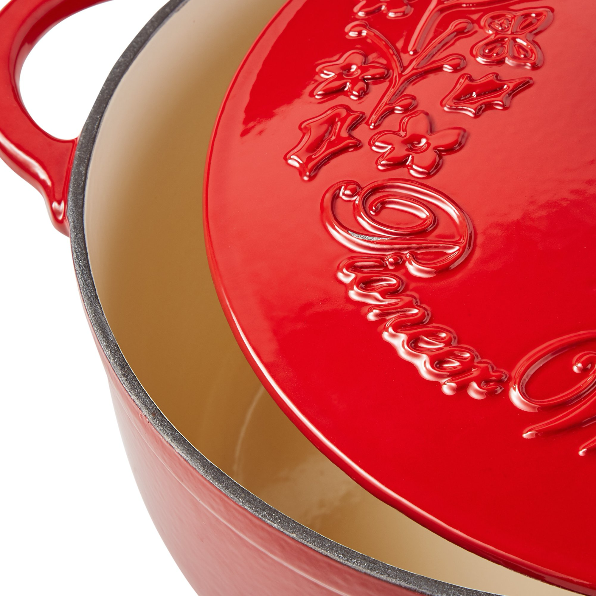 The Pioneer Women 6qt Holiday Dutch Oven Red