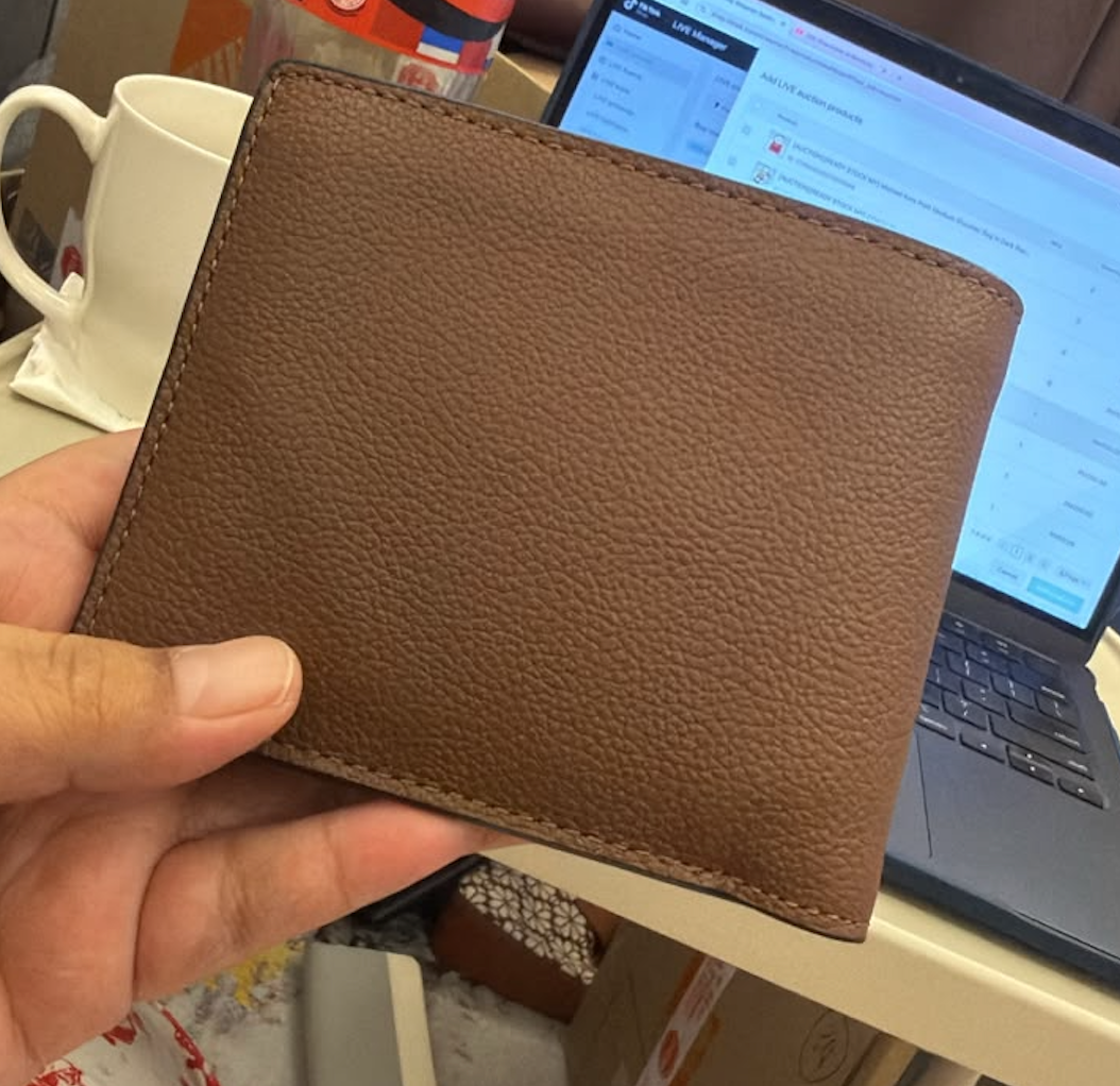[AUCTION][READY STOCK MY] COACH Men 3 In 1 Wallet in Mahogany Brown (CR911)