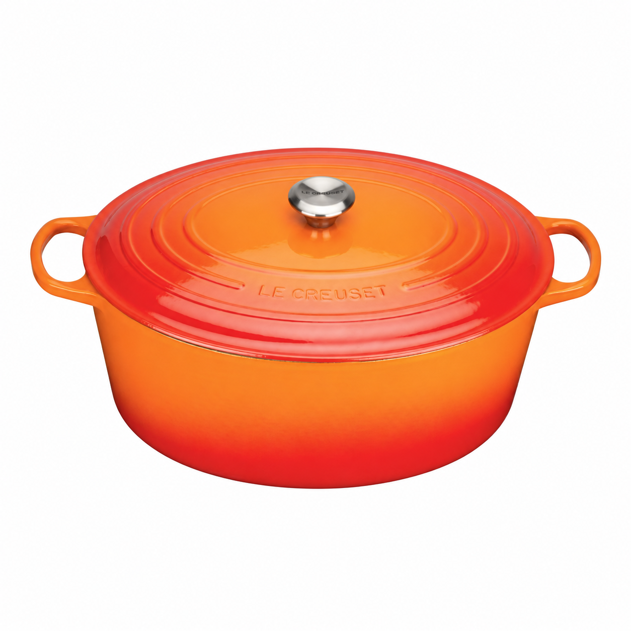ULS SEA [READY STOCK] Clearance Le Creuset Signature Oval Casserole in Flame