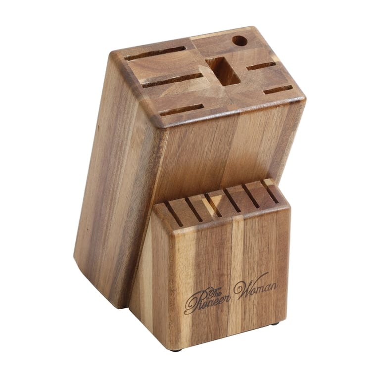 [READY STOCK MY] The Pioneer Women Cutlery Set with Wood Block 14 pieces