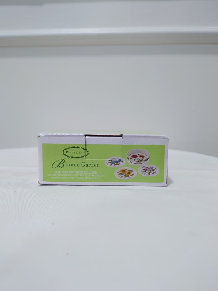 [READY STOCK MY] PORTMEIRION BOTANIC GARDEN COASTER SET WITH HOLDER