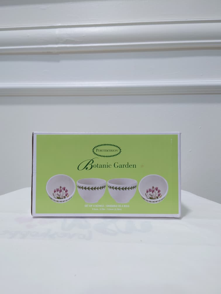 [READY STOCK MY] PORTMEIRION BOTANIC GARDEN SET OF 4 BOWLS