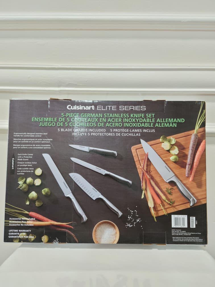 [READY STOCK MY] CUISINART ELITE SERIES 5 PIECE STAINLESS KNIFE SET