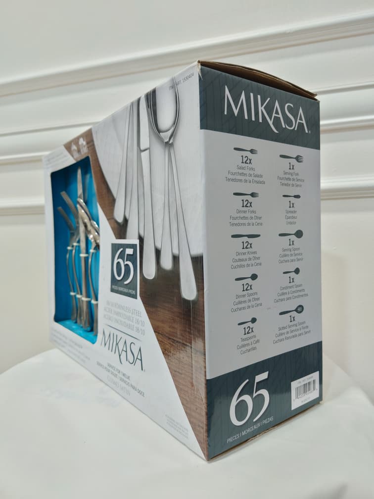 [READY STOCK MY] MIKASA STAINLESS STEEL 65 PIECES