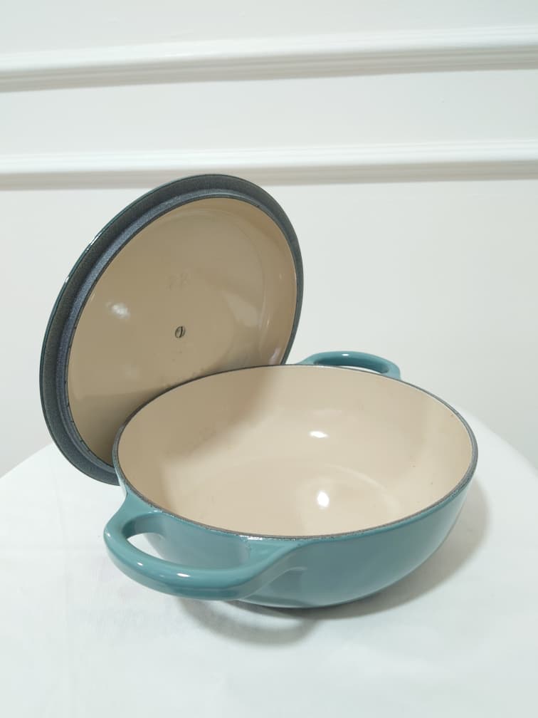 [READY STOCK MY] LE CREUSET SIGNATURE OCEAN SOUP POT WITH LID 2.5QT CAST IRON