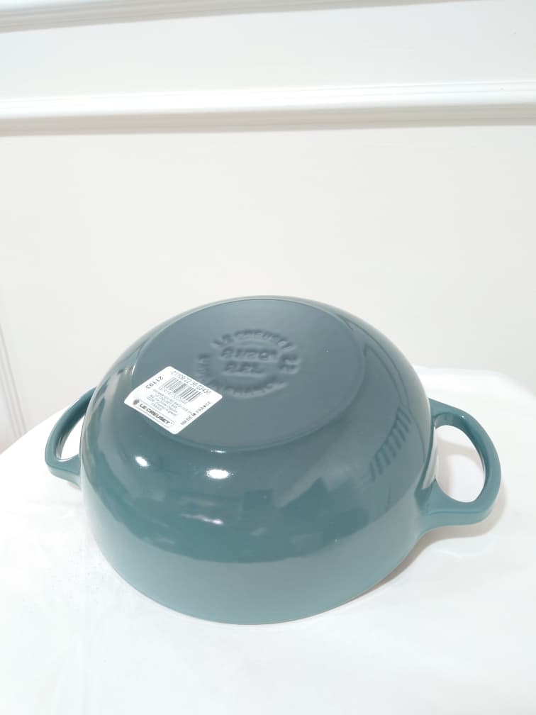 [READY STOCK MY] LE CREUSET SIGNATURE OCEAN SOUP POT WITH LID 2.5QT CAST IRON