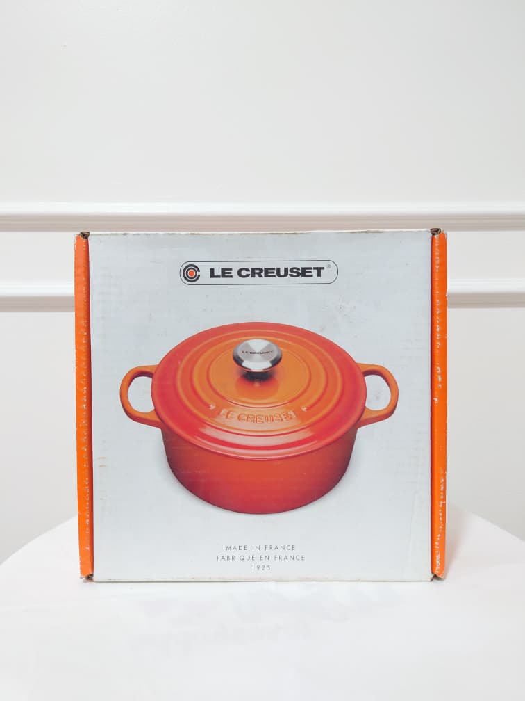 [READY STOCK MY] LE CREUSET SIGNATURE COTTON SOUP POT WITH LID 2.5QT CAST IRON