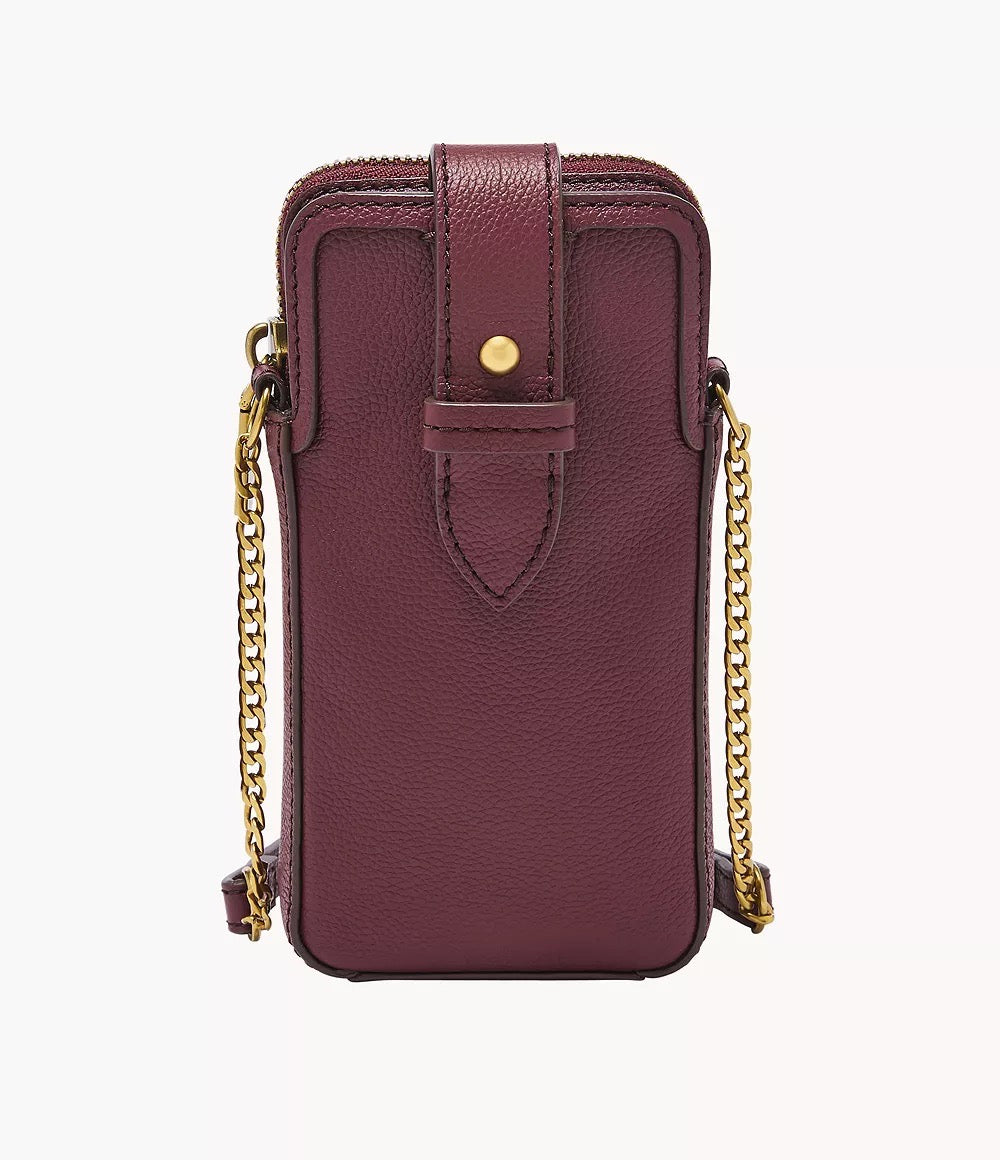 [INCOMING ETA END MARCH 2024] Fossil Lainie Phone Case Crossbody in Wine (SHB3145609)