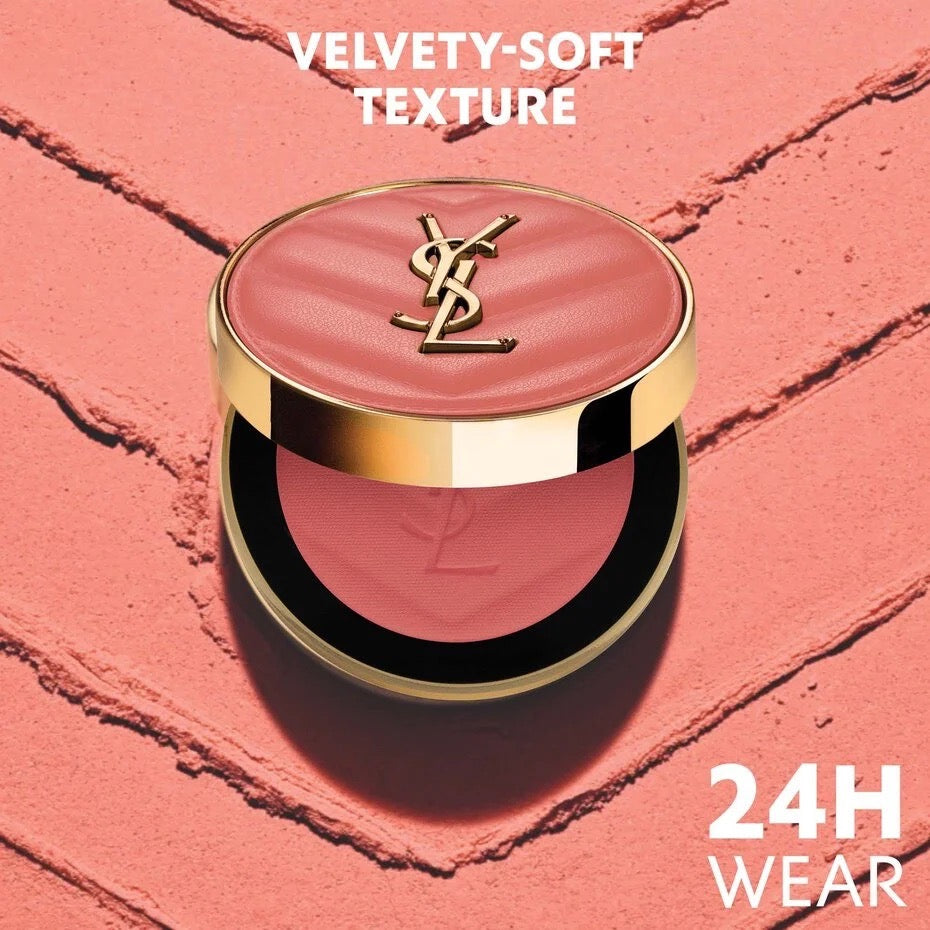 [INCOMING ETA 30 DAYS] YSL MAKE ME BLUSH 24H BUILDABLE BLURRING POWDER BLUSH IN PEACHY NUDE-WARM TERRACOTTA MATTE (37)