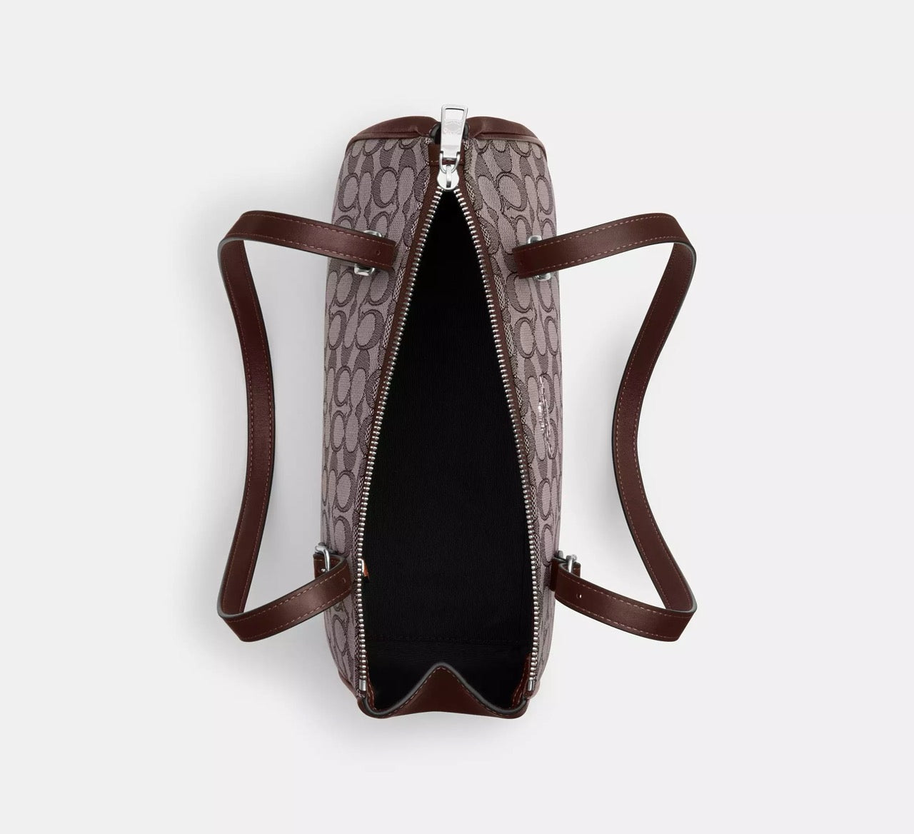 [READY STOCK MY] COACH Asher Shoulder Bag In Signature Jacquard in Oak/Maple (SHW)(CBJ03)