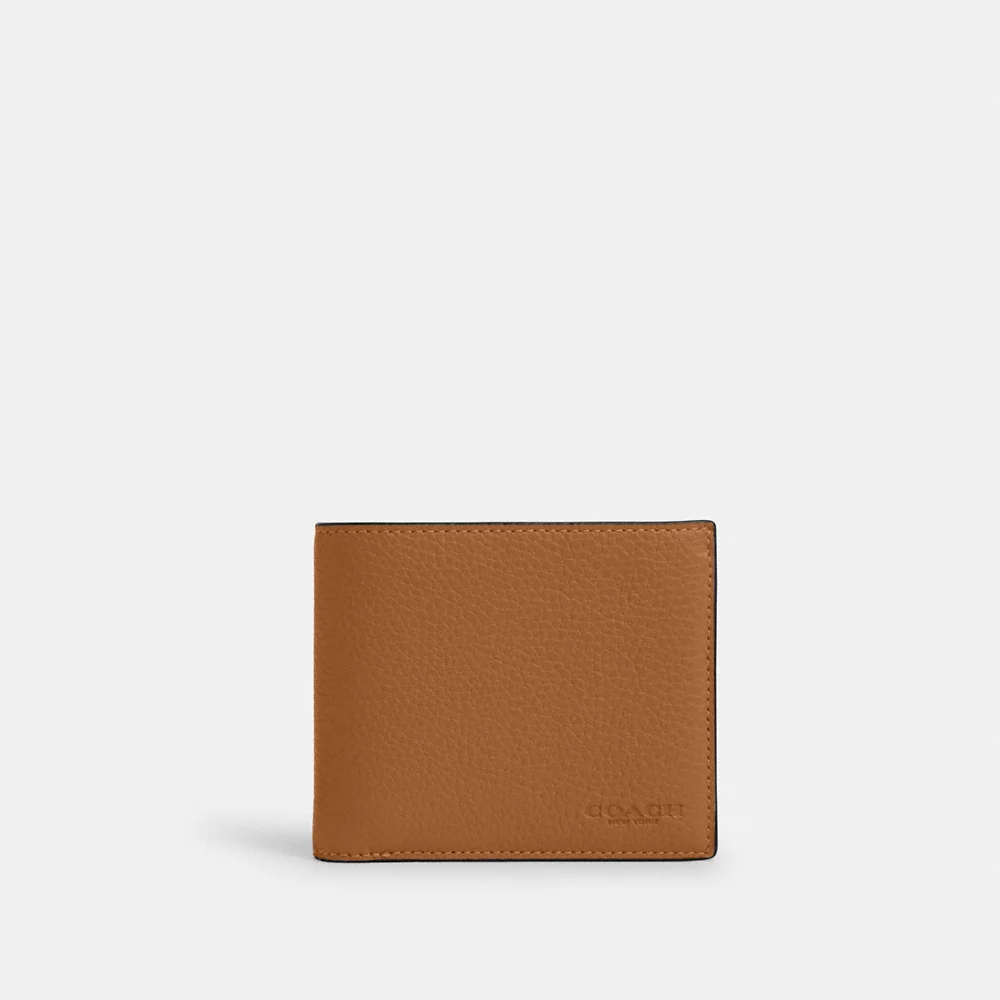 [INCOMING ETA END MAY 2024] C0ACH Men 3 In 1 Wallet in Light Saddle (CR398)