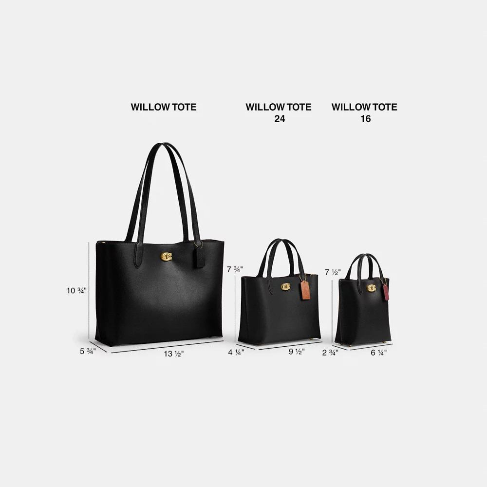 COACH Willow Tote In Black (C0689)