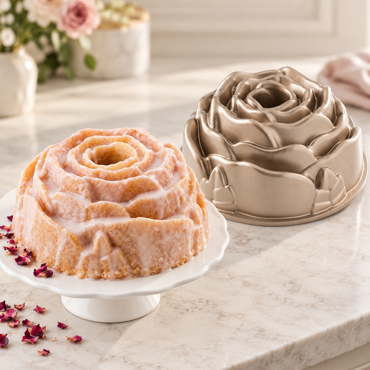 Nordic Ware Rose Bundt® Pan – 10-Cup