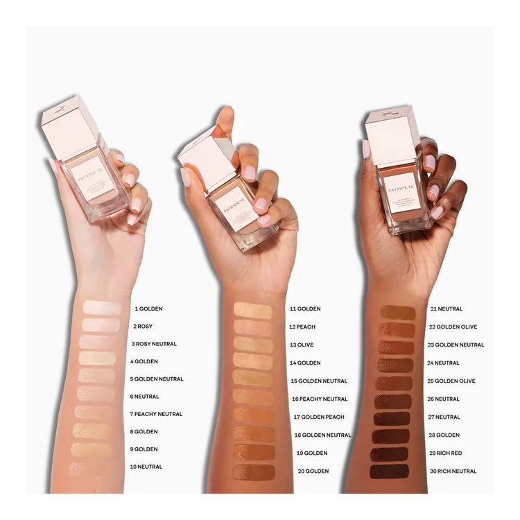 [ULSCB] [READY STOCK MY] Patrick Ta Major Skin™ Hydra-Luxe Luminous Skin Perfecting Foundation in 06 Neutral