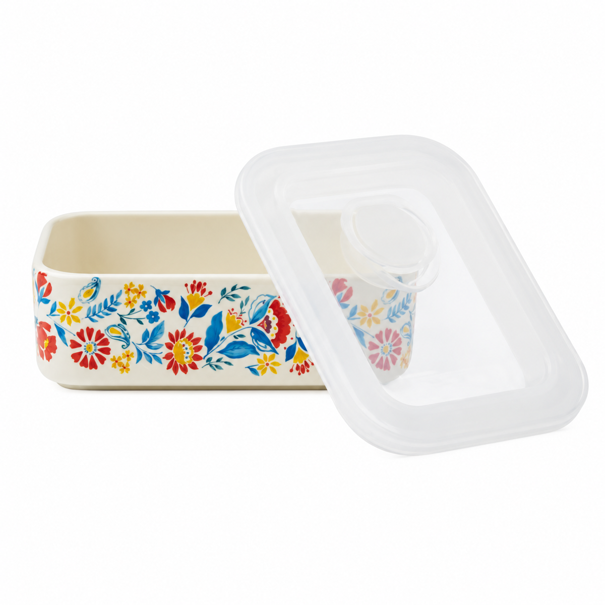 ULS SEA [READY STOCK] The Pioneer Woman Sweet Rose 6-Piece Ceramic Nesting Casserole Baking Dish Set